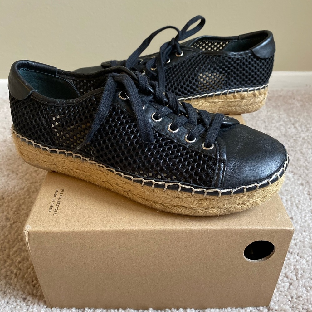 Marc Fisher Macey Espadrille Sneaker, Black 6